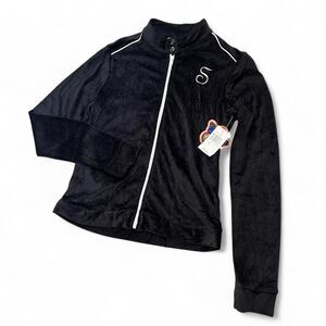 Y2K Self Esteem Streetwear Grunge Deadstock Velour Tracksuit Jacket